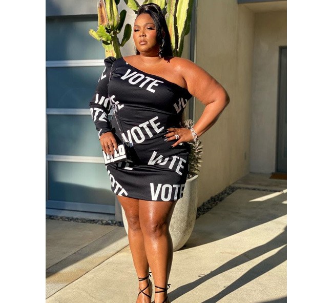 Get the Look: Lizzo’s High Ponytail and ‘Vote’ Nails for the Billboard Awards