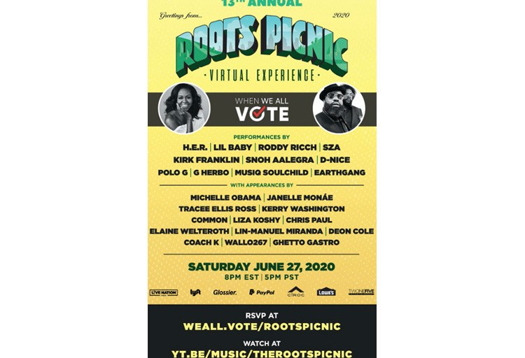 Michelle Obama is Co-Hosting The Roots Picnic to Encourage Voter Registration