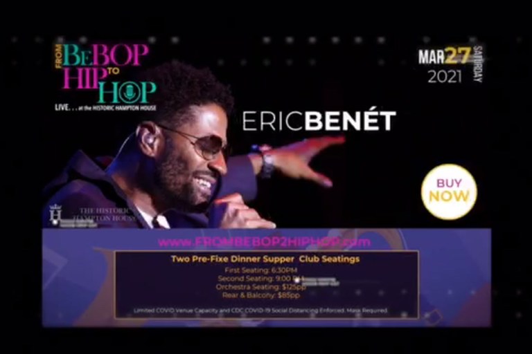 From BeBop 2 Hip Hop concert series with Eric Benét