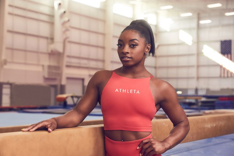 Quick Pic: Simone Biles Joins With Athleta to Inspire Young Female Athletes