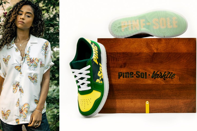 Everything You Need to Know About Vashtie’s Pine-Sol Sneaker