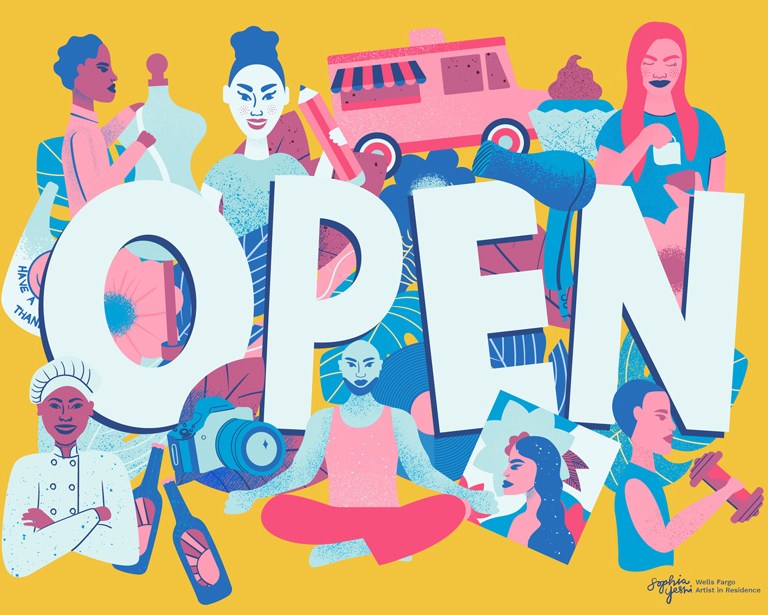 Wells Fargo Taps Sophia Yeshi to Reimagine ‘OPEN’ Sign as Nod to Small Business