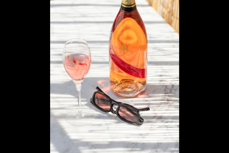 G.H. Mumm Champagne and Le Specs Put a Rosé-ier Spin on Sunglasses