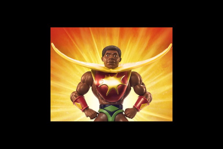 Black Superhero Toy Sun-Man Joins Forces With Mattel & He-Man