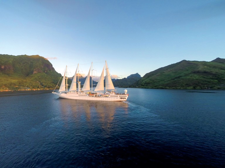 Wind Spirit Off Moorea Courtesy Of Windstar