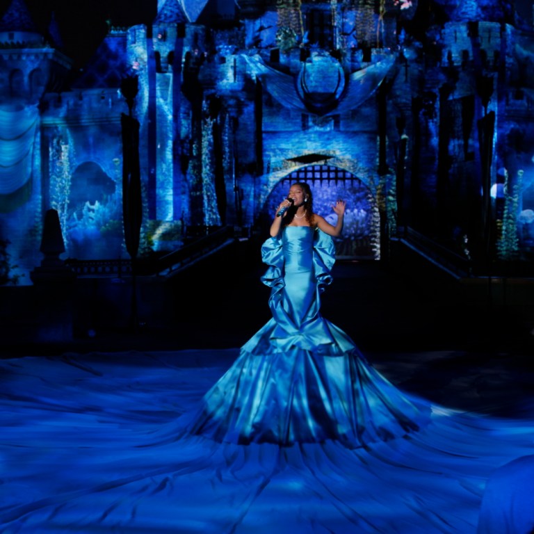 Halle Bailey Wears Michael Fausto for ‘Part of Your World’ Performance