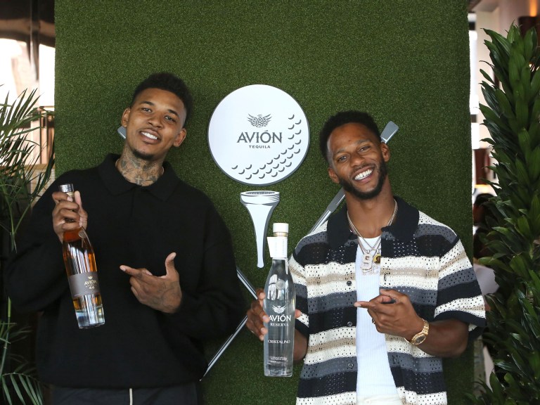 On Tuesday June 13 Professional Athletes And Golf Enthusiasts Nick Young And Victor Cruz Went Head To Head Over Tequila Avion Cocktails At An Elevated Experience On The Green At Daintree In Nyc Photo