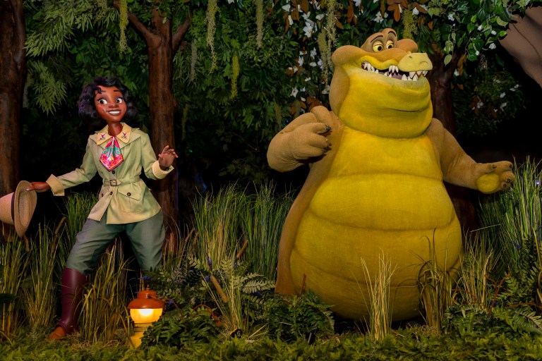 Princess Tiana arrives at Disneyland