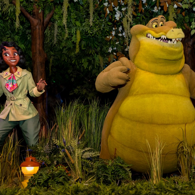 Princess Tiana arrives at Disneyland