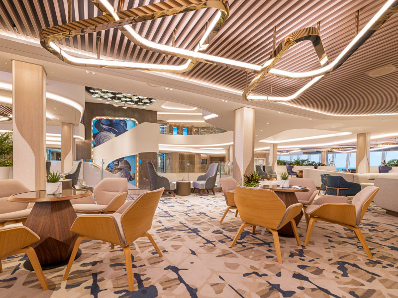 Norwegian Aqua lounge area