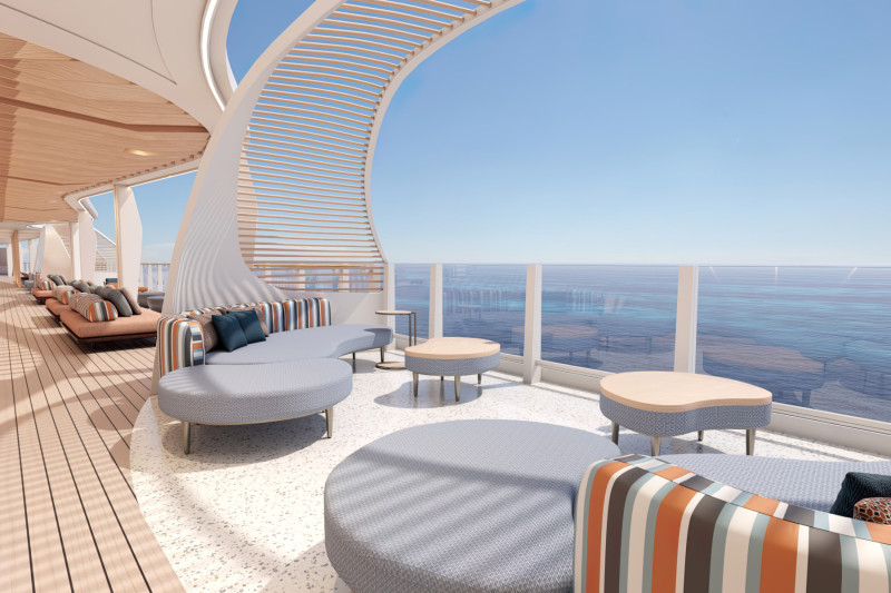 Norwegian Aqua lounge area