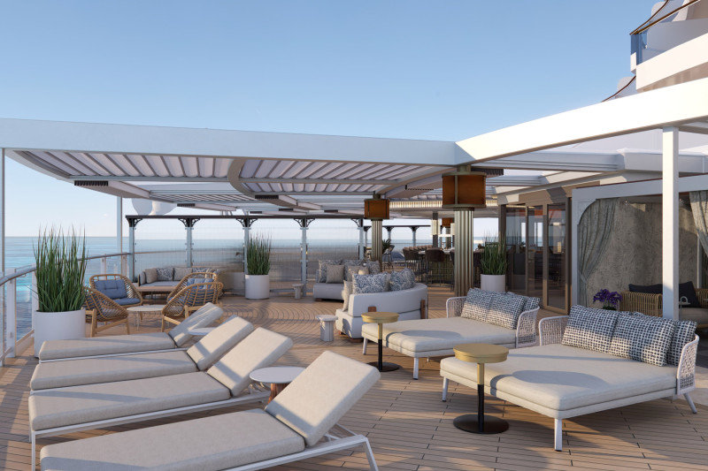 Norwegian Aqua lounge area