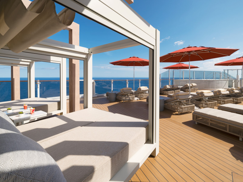Norwegian Aqua lounge area