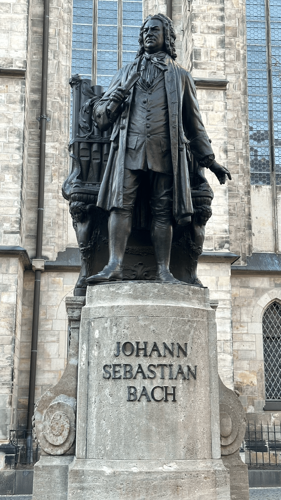 Bach statue in Leipzig