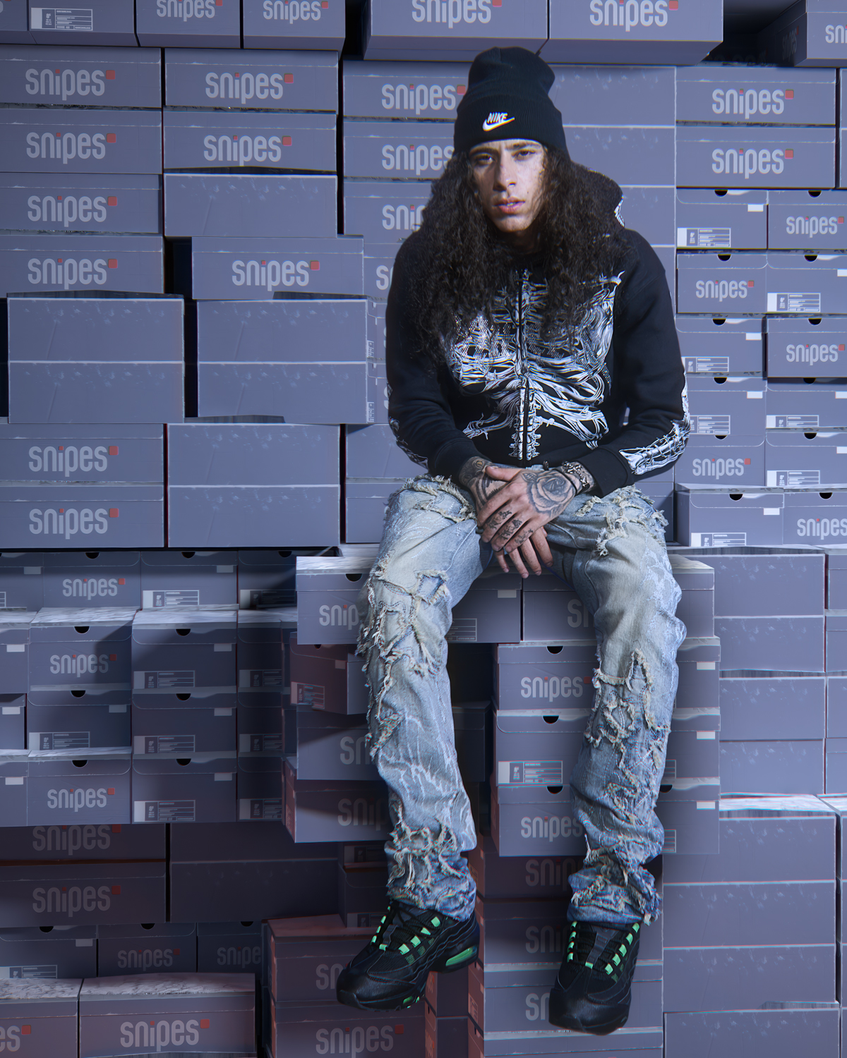 JAY Guapo  in SNIPES Wrapped in Heat campaign