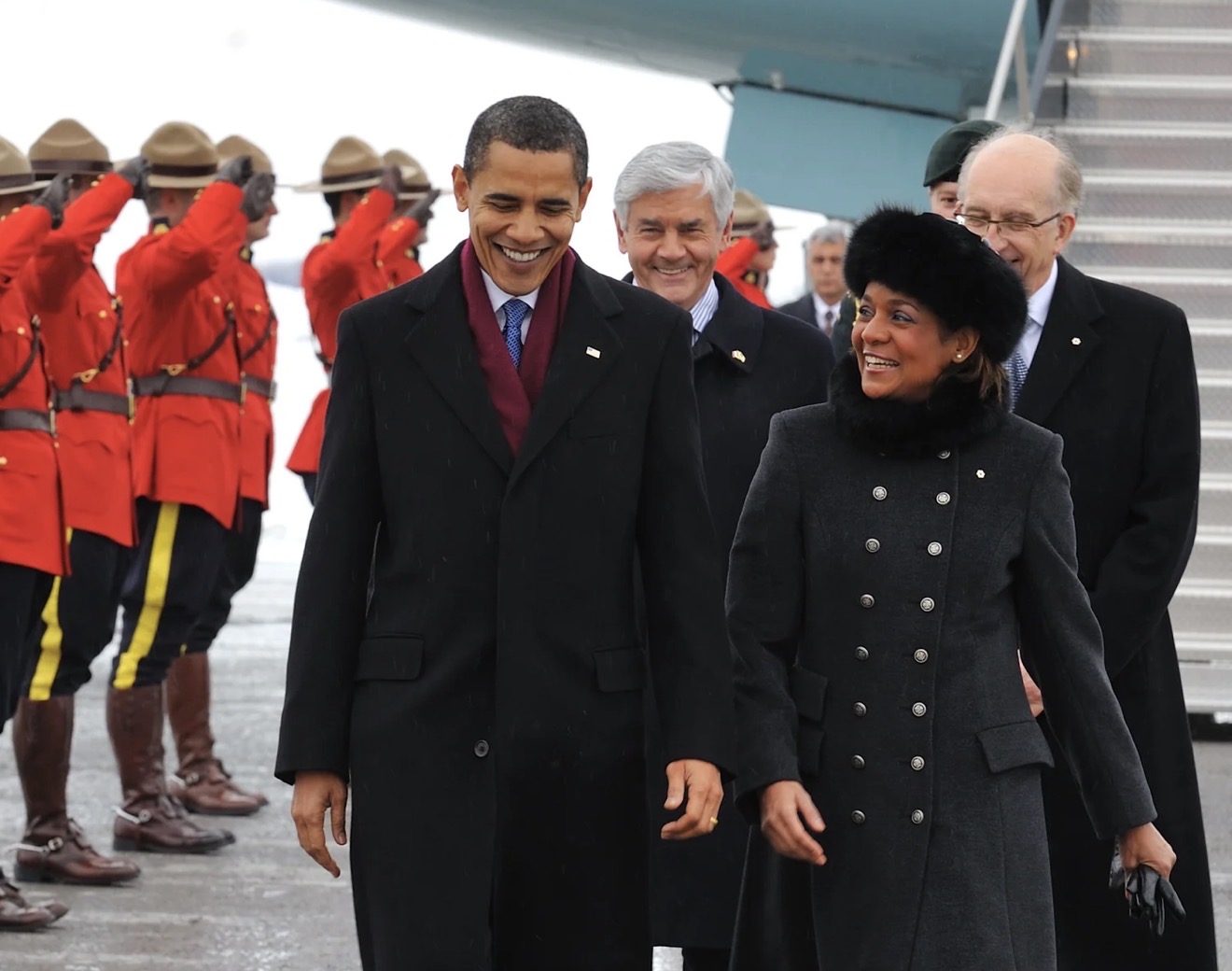 Former Pres. Barack Obama and Canada's Governor
General Michaëlle Jean