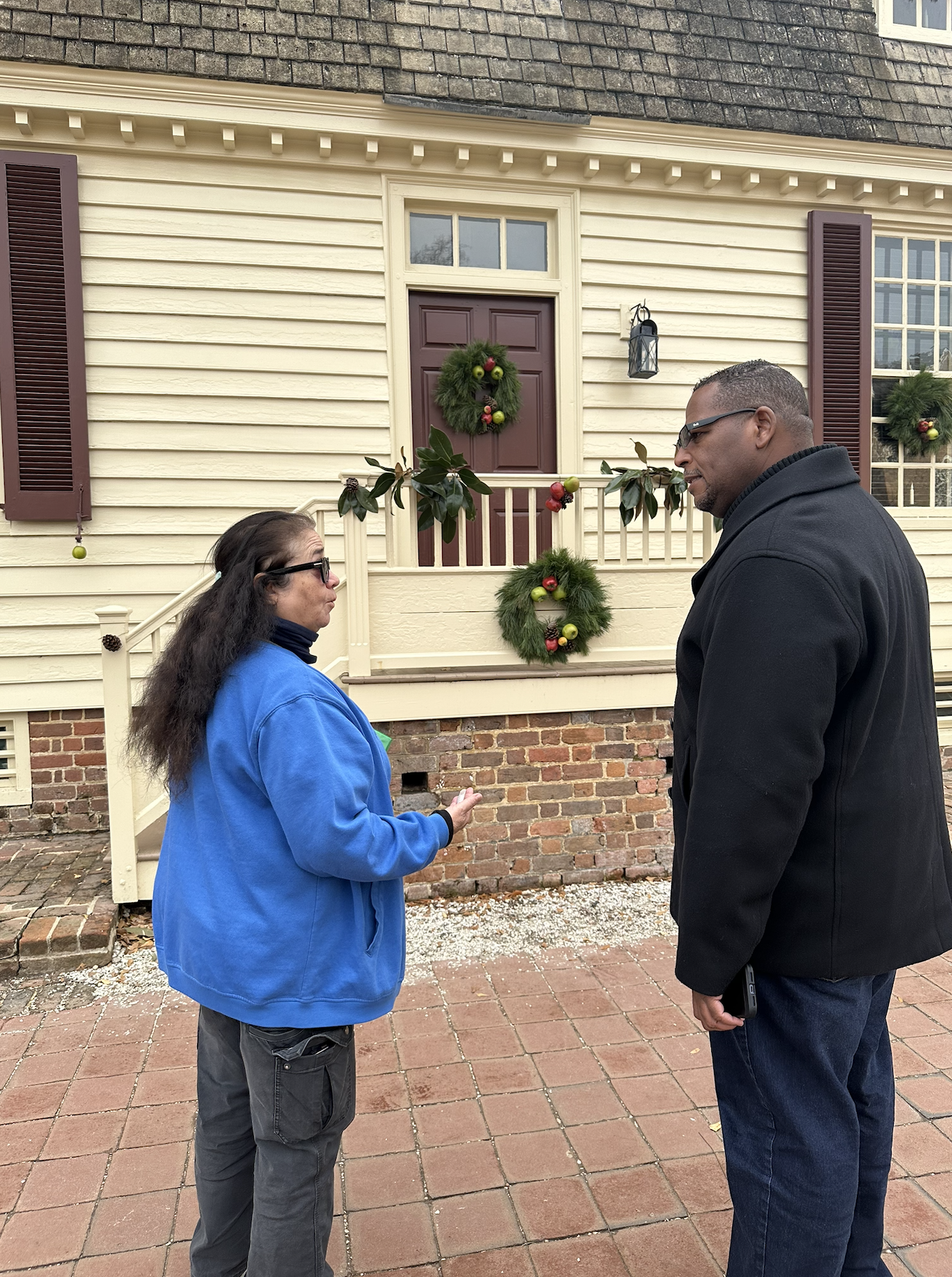 UPTOWN Jason Gordon and Williamsburg Walking Tours guide Trish Thomas 
